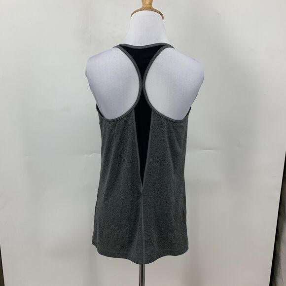 Under Armour Tank Top Womens S Small Grey Halter Racerback Shelf Bra Unpadded - Picture 5 of 13